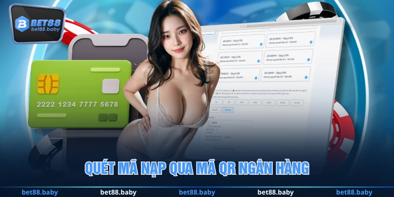 Quét mã nạp qua mã QR ngân hàng